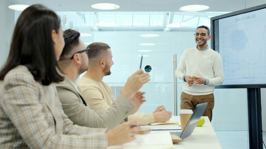 person attending career workshop