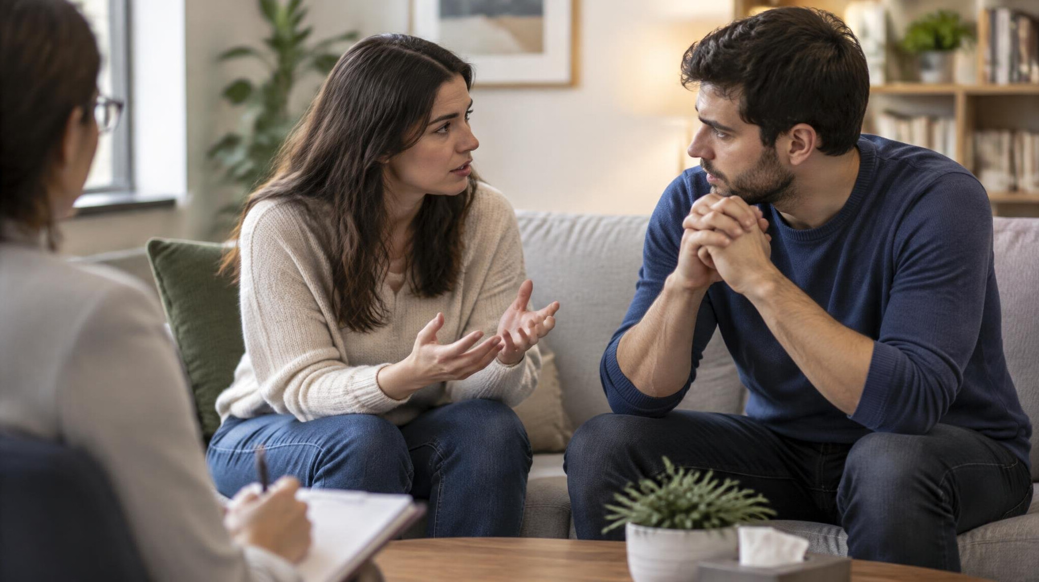 couple talking seriously