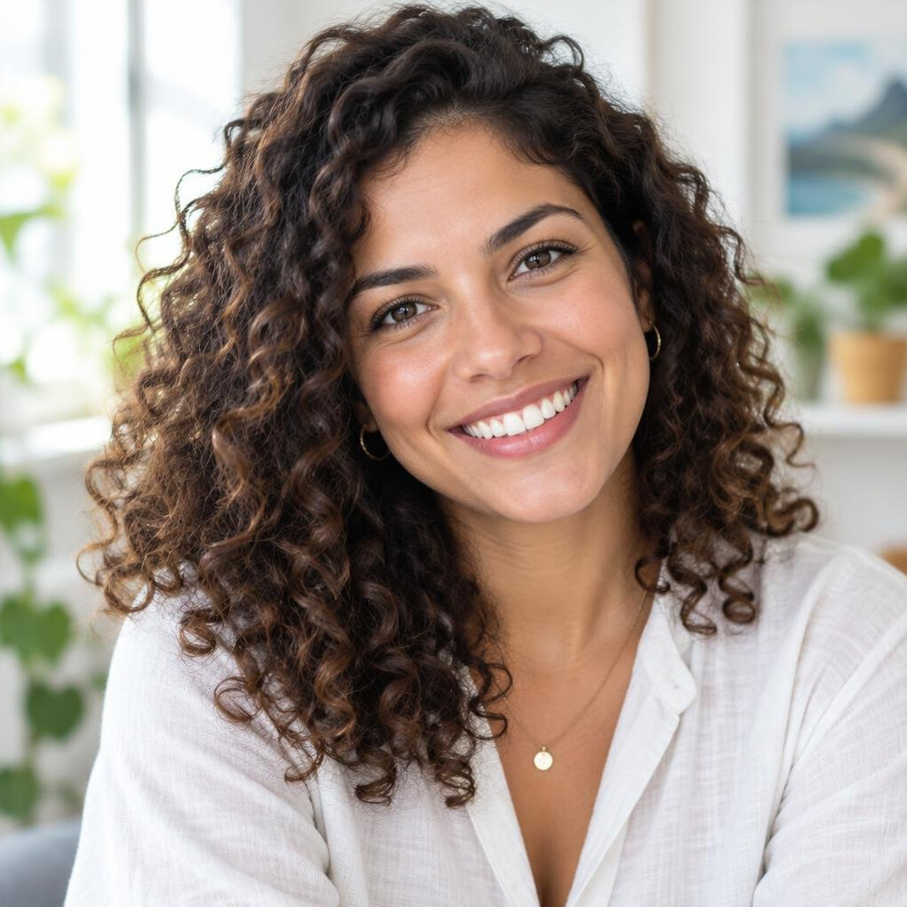 Smiling woman portrait outdoors